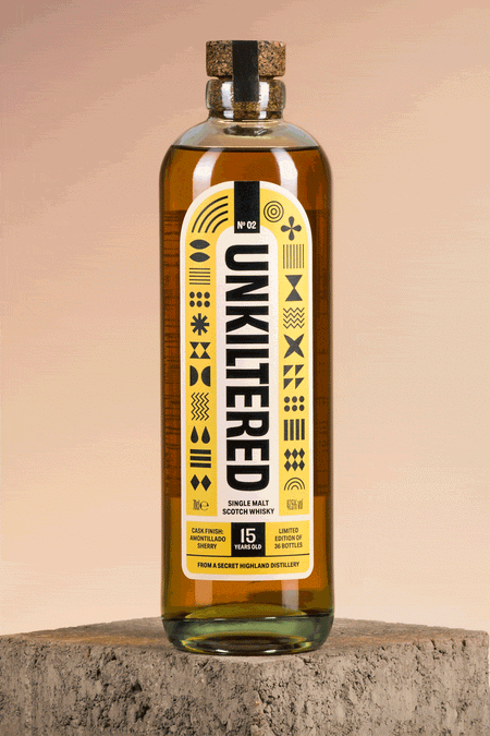 Unkiltered - Release 02 Secret Higland bottle - 360 gif